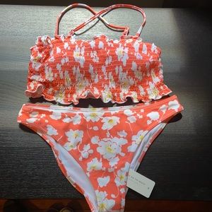 Coral Floral Bathingsuit